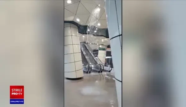 Explicațiile Metrorex după imaginile cu apa care curge din tavan în metroul Drumul Taberei, abia inaugurat. VIDEO