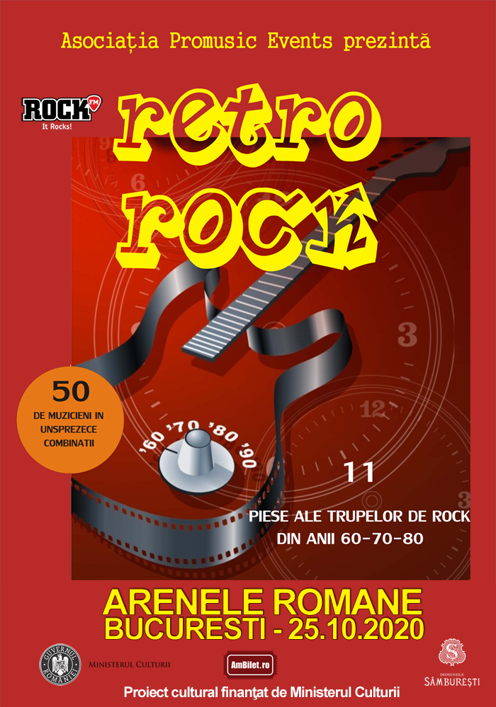 Retro Rock, un concert special cu peste 50 de artiști, la Arenele Romane din București