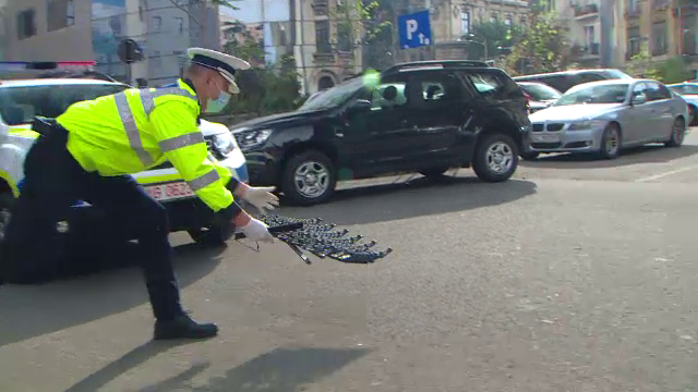 Dispozitivele de oprire forţată au intrat în dotarea Poliției Române