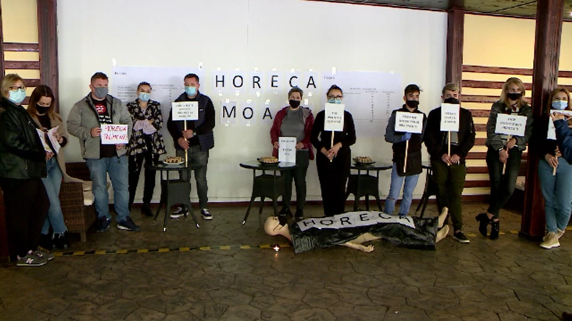 Proteste în Iași, faţă de închiderea restaurantelor şi cafenelelor la interior