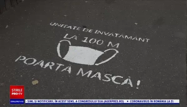Soluția găsită în Râmnicu Sărat pentru a-i avertiza pe oameni să poarte masca în jurul școlilor