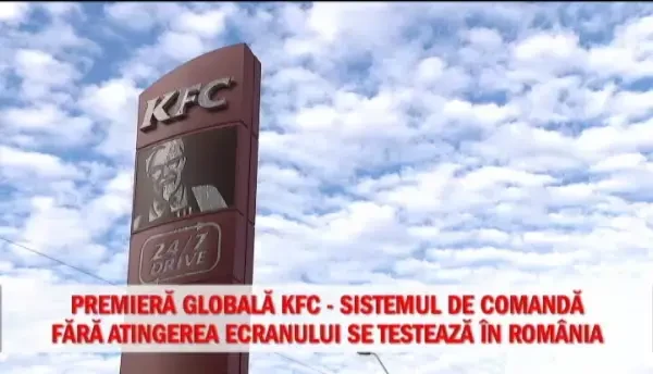 (P) Premieră globală KFC – sistemul de comanda fără atingerea ecranului se testează în România
