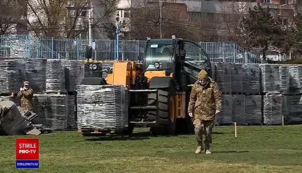 Spitalul militar modular de pe stadionul „Portul” trebuie demontat și înlocuit