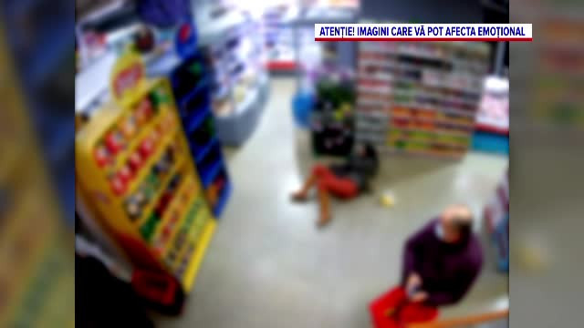 Momentul în care Cristina Joia a fost lovită violent. Video din magazin