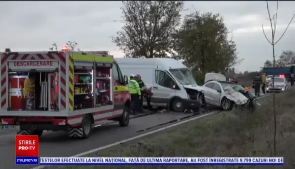 Impact violent pe DN 1B, între Buzău și Ploiești. Doi șoferi au murit pe loc după ce unul dintre ei a intrat pe contrasens