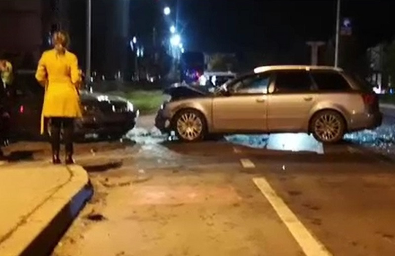 Accident în lanț în Pitești, provocat de un șofer care s-a urcat băut la volan