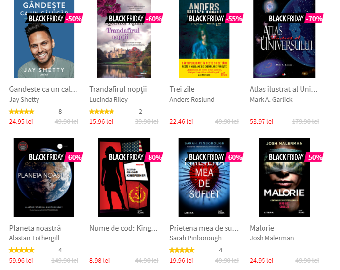 Litera Black Friday. Reduceri de până la 90% la cărți și eBook
