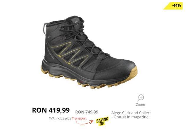 Bocanci reduși cu 44% de Black Friday, mai scumpi decât în august. Care este explicația magazinului