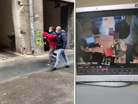 Bărbatul suspectat că ar fi autorul jafului din Capitală a fost arestat preventiv