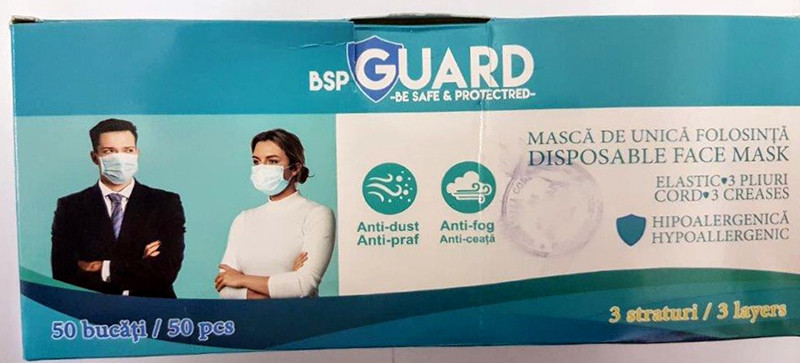 Mască pentru care Rom&acirc;nia a emis alertă prin sistemul RAPEX