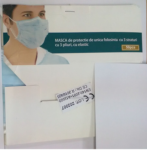 Mască pentru care Rom&acirc;nia a emis alertă prin sistemul RAPEX