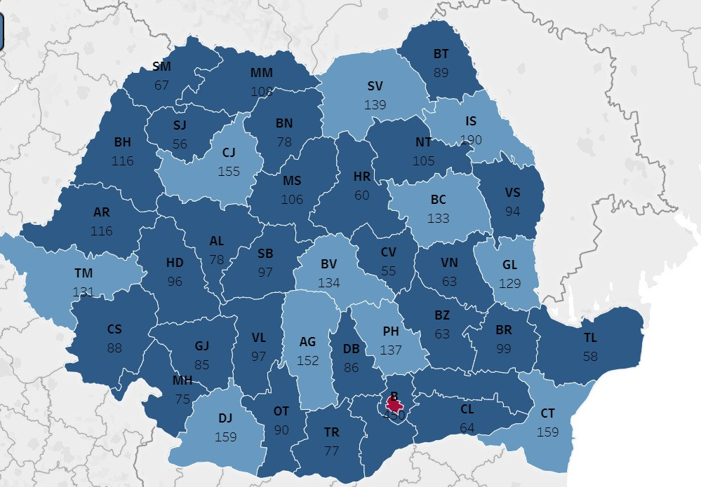Harta candidaților &icirc;nscriși pentru Camera Deputaților