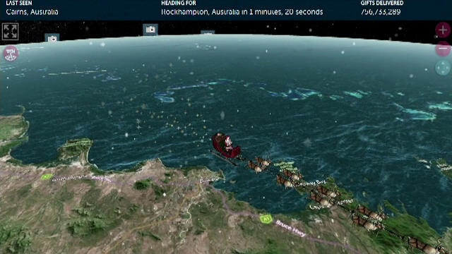 Unde poți urmări călătoria lui Moș Crăciun în jurul lumii. Este supravegheat de Forțele Aeriene Americane