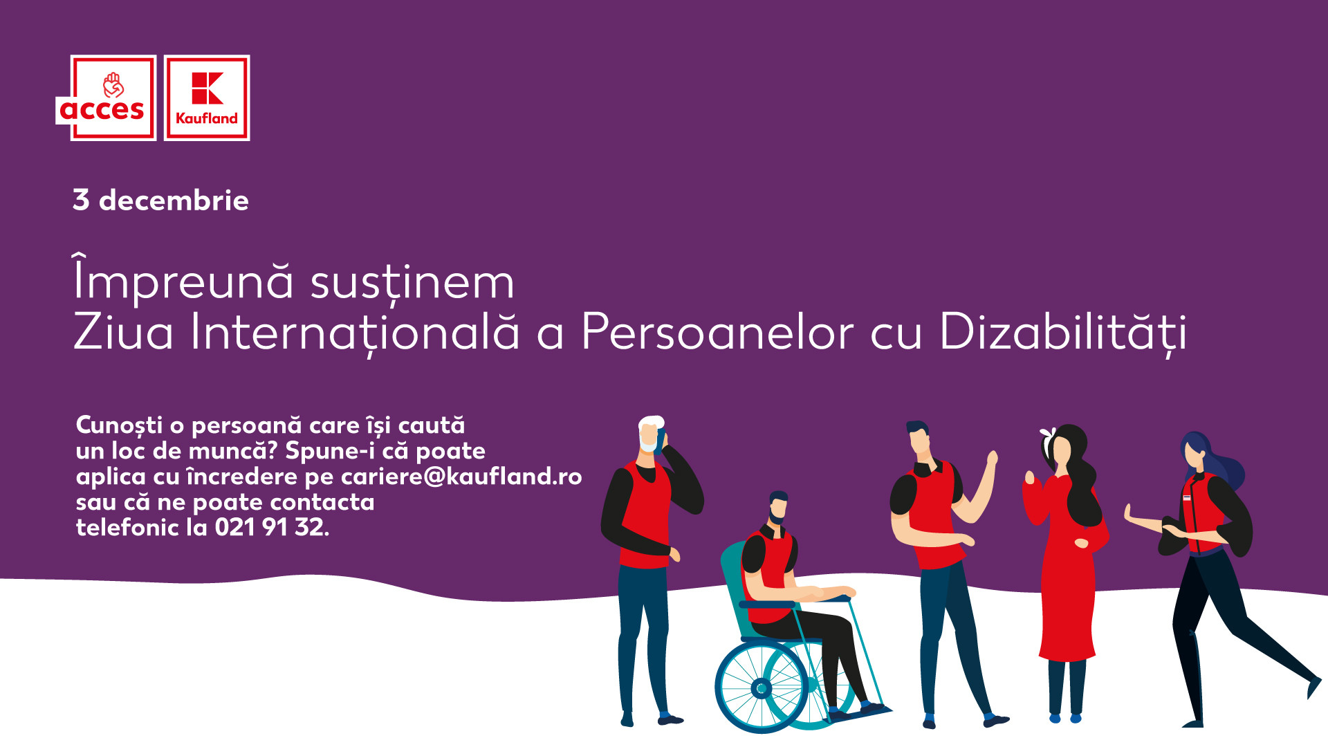 Kaufland România, sprijin puternic pentru persoanele cu dizabilități