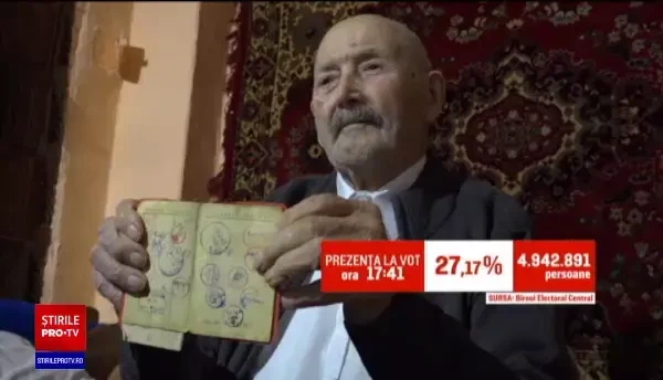 Botoşăneanul de 105 ani care nu a lipsit niciodată de la vot. Ce mesaj are pentru politicieni