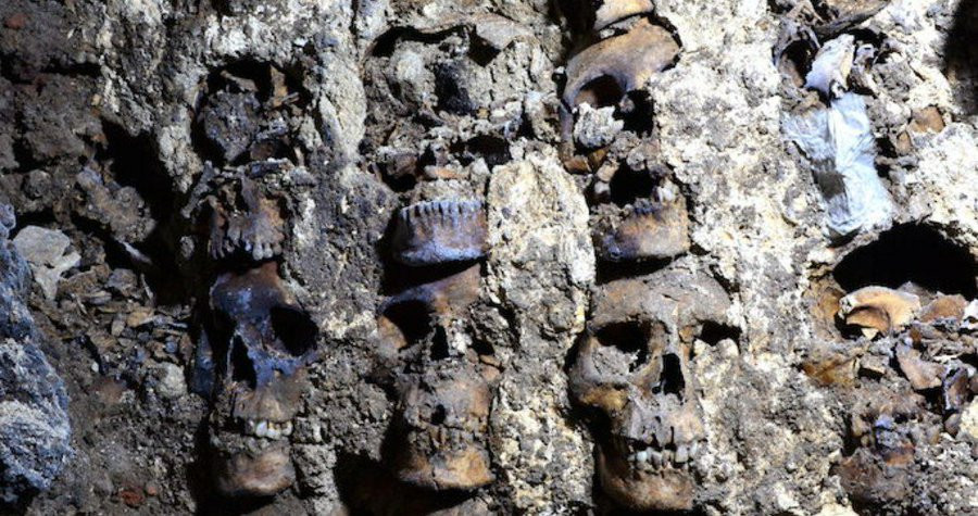 VIDEO. Turn format din peste 100 de cranii umane, descoperit în capitala Mexicului