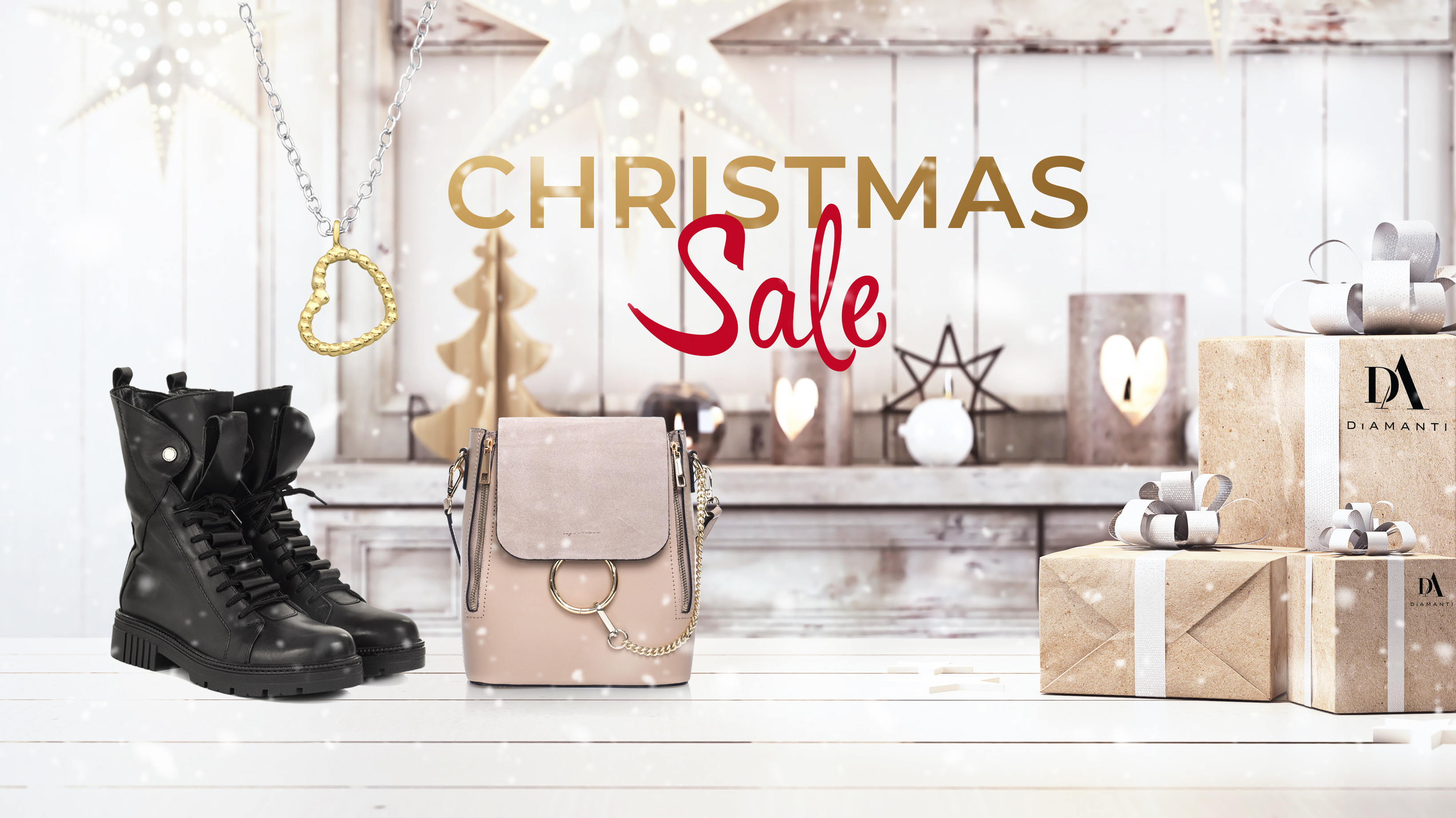 (P) Este Christmas Sale pe DiAmanti.ro. Comandă acum online genți, încălțăminte și bijuterii la prețuri excepționale!