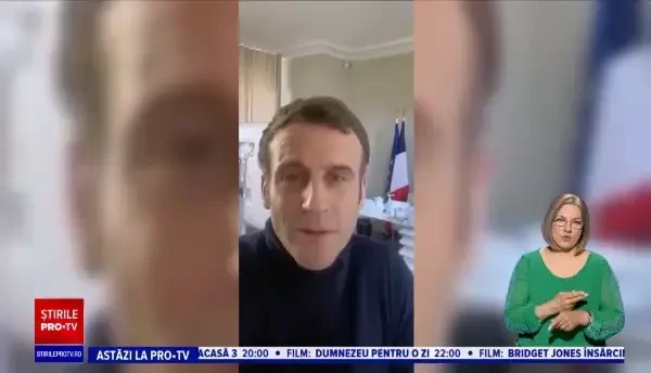 Mesajul transmis de președintele francez Emmanuel Macron, după ce s-a infectat cu noul coronavirus. VIDEO