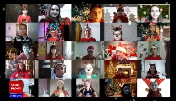 Serbările de Crăciun ale elevilor s-au mutat în online. Ce surprize au pregătit cei mici