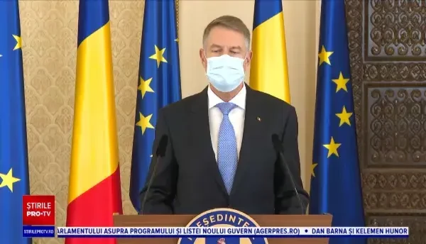 Klaus Iohannis: „Am decis să-l desemnez pe domnul Florin Cîțu pentru poziția de prim-ministru”