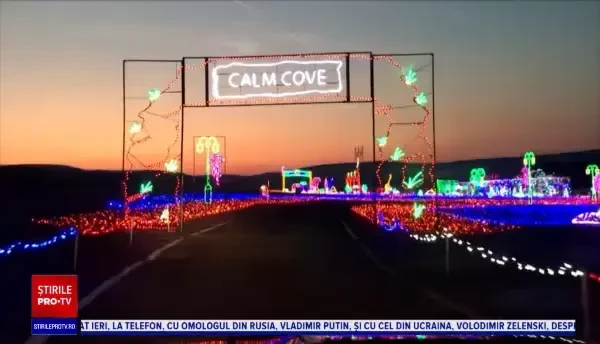 O grădină zoologică, iluminată cu peste 3 milioane de beculețe. Peisajul, desprins din povești