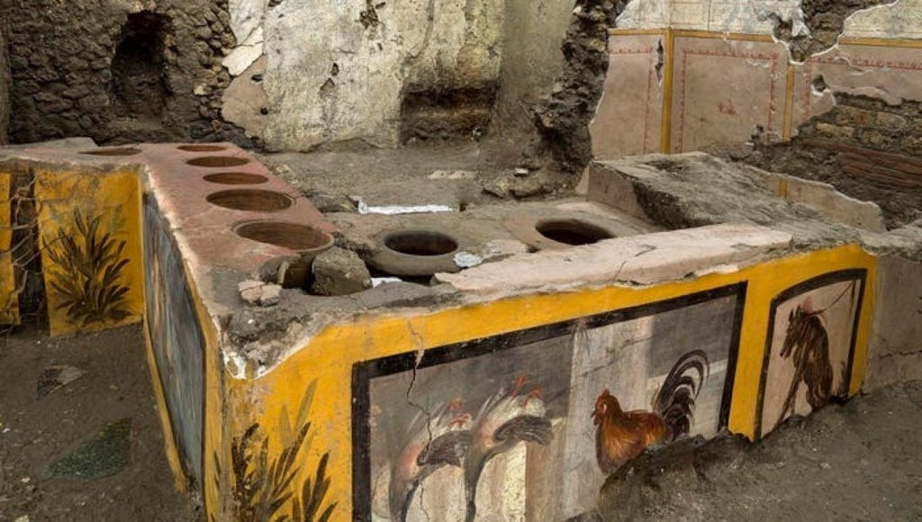 Un "fast-food" antic, descoperit intact la Pompei. VIDEO și FOTO