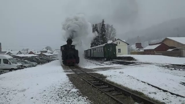 Sute de turiști s-au plimbat cu Mocănița în Bucovina. La finalul traseului au fost întâmpinați cu bunătăți