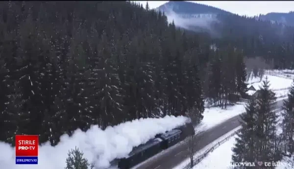 Sute de turiști s-au plimbat cu Mocănița în Bucovina. La finalul traseului au fost întâmpinați cu bunătăți