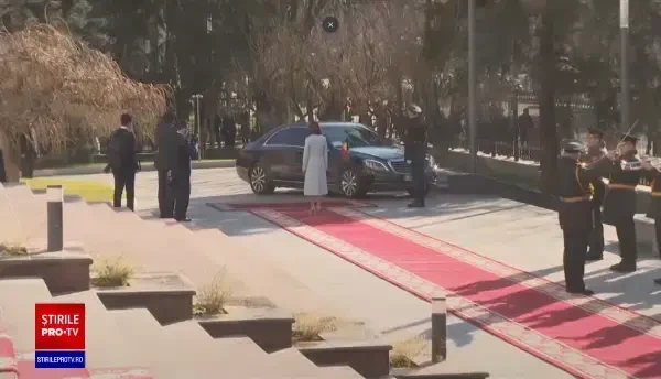 Ceremonia primirii oficiale a Președintelui României în Republica Moldova