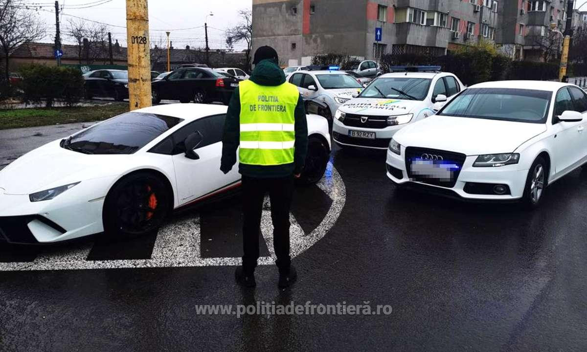 Lamborghini de 200.000 € furat din Germania, găsit parcat în Constanța. Ce greșeală a făcut șoferul