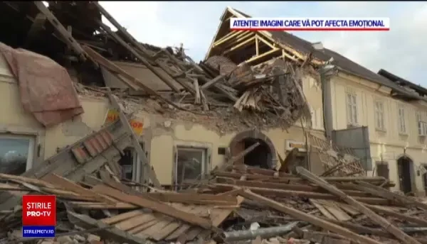 Cutremur devastator în Croația, cu zeci de victime. Un oraș a fost pe jumătate distrus: ”E o catastrofă”