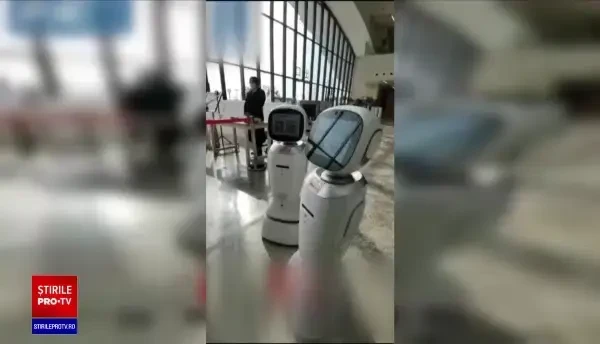 Doi roboței dintr-o librărie din China s-au luat la ceartă: „Chiar eşti enervant”