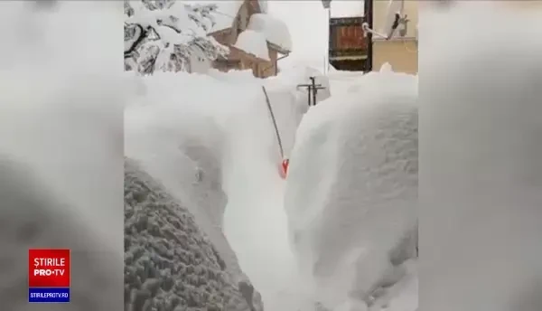 Echipele de intervenție din nordul Italiei, trimise în peste 100 de misiuni, din cauza ninsorilor puternice