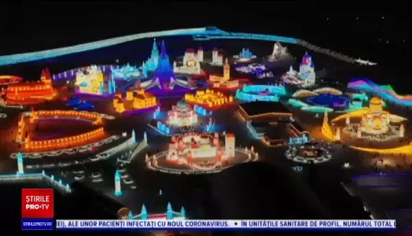 Festivalul Gheții din China, închis parțial din cauza unor cazuri de Covid-19 apărute în alte provincii