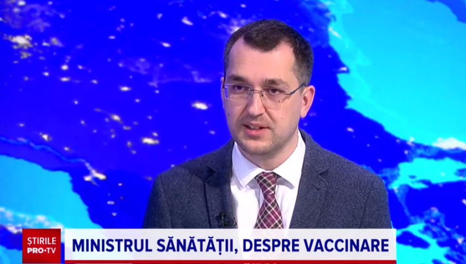 Ministrul Sănătății: Peste 100.000 de cadre medicale s-au vaccinat anti Covid, până acum