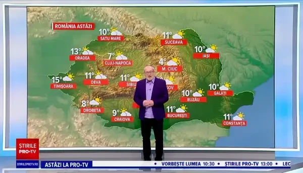 Vremea astăzi, 22 ianuarie. Se încălzește în toată țara, peste valorile obișnuite de iarnă