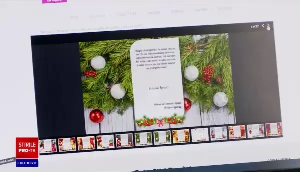 Felicitări electronice difuzate online în numele primarilor. Mii de instituții au primit acum facturile