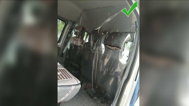Improvizaţiile folosite de şoferi pentru a proteja pasagerii. "Asta e o pungă, se prinde în chedere"