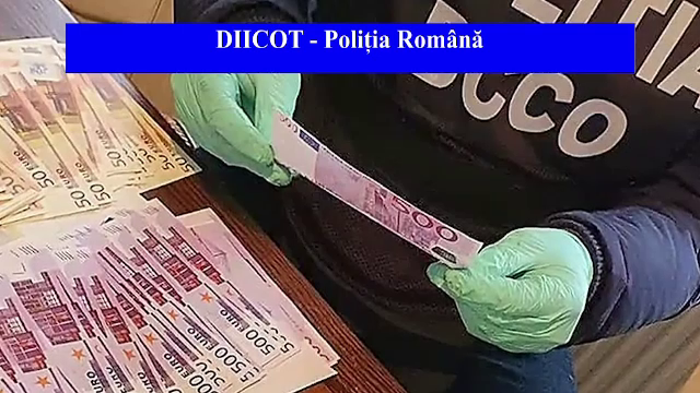 Suma uriașă de bani falși găsită de DIICOT în locuințele mai multor români
