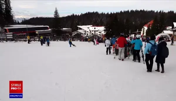 Pârtiile de schi au fost pline de turiști. Unde se găsește cea mai bună zăpadă