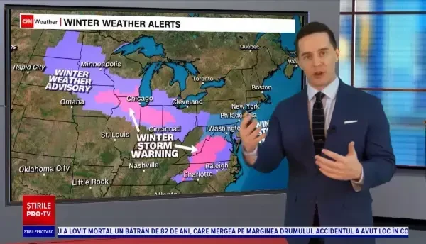 Zăpada și viscolul au pus stăpânire pe nord-estul SUA. Zborurile ar putea fi afectate