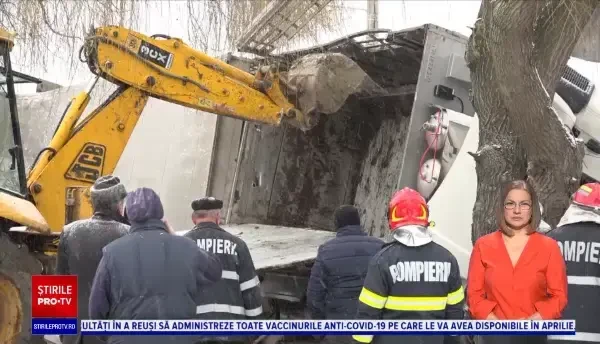 Un TIR în care se aflau sute de oi s-a răsturnat într-o localitate din Alba: „Jumătate au murit și jumătate au fost salvate”