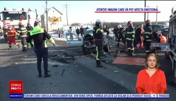 Accident grav pe DN7. O persoană a murit, după ce un șofer a intrat fără să se asigure în depășirea unei coloane de mașini