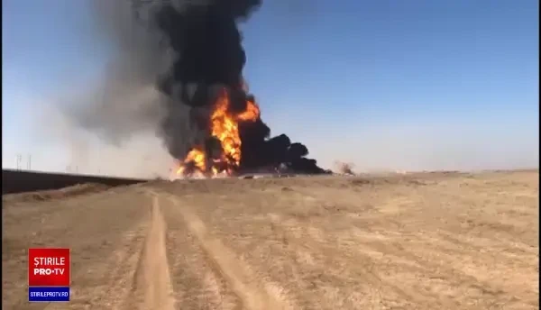 Cel puţin 10 răniţi în explozia unei cisterne de gaz la un post vamal de la graniţa irano-afgană. VIDEO