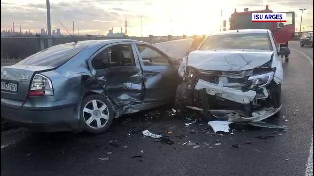 Accident grav la ieșirea de pe Autostrada A1, după ce un șofer a intrat cu viteză într-o curbă periculoasă