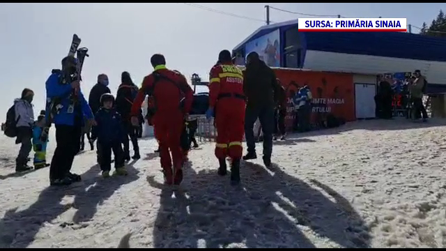 O fetiță de 6 ani a căzut din telescaun, la Sinaia. Care este starea ei