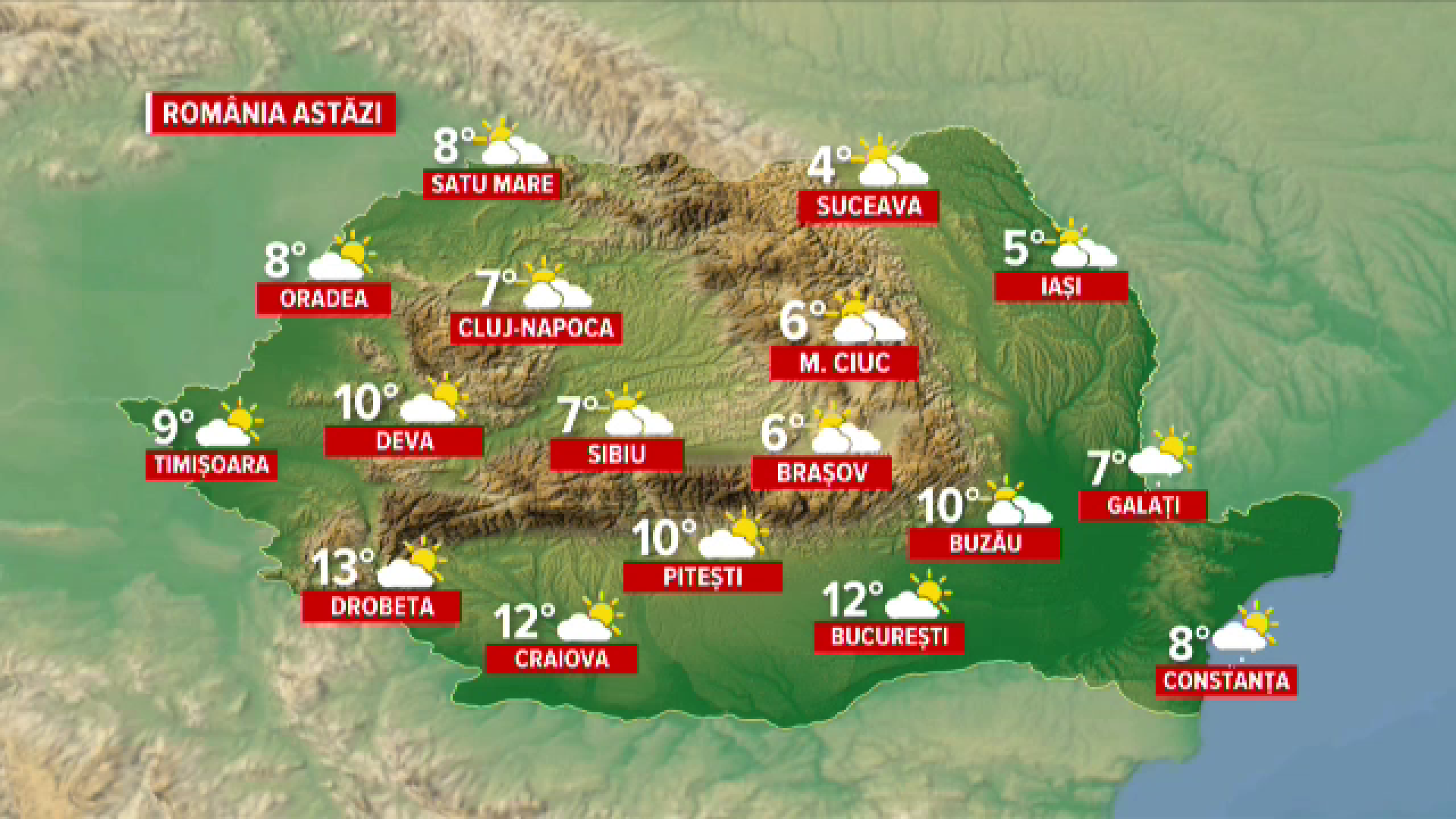 Vremea azi, 1 martie. Început mohorât de Mărțișor, dar vin zile frumoase și foarte calde