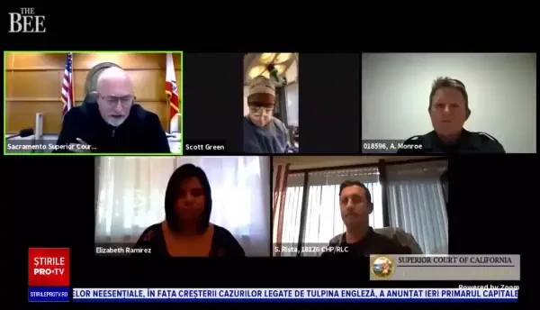 Un chirurg din SUA s-a prezentat la o audiere online într-un proces în timp ce opera un pacient