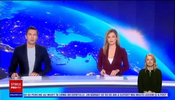 Camion cu 600 de porci, răsturnat în judeţul Bistriţa-Năsăud. VIDEO