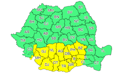 cod galben ninsori 09 martie 2021